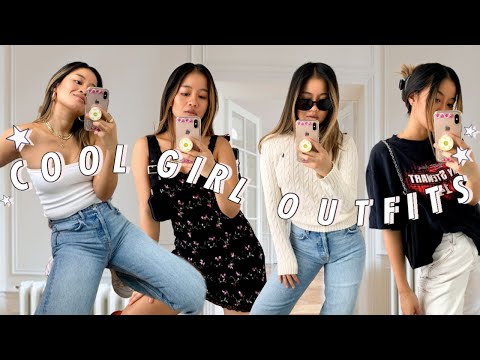 Part of a video titled how to dress like a cool girl (outfit ideas) - YouTube