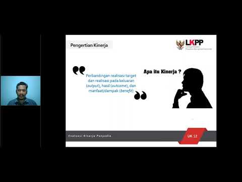 jabfung - Melakukan Evaluasi Kinerja Penyedia Barang/Jasa