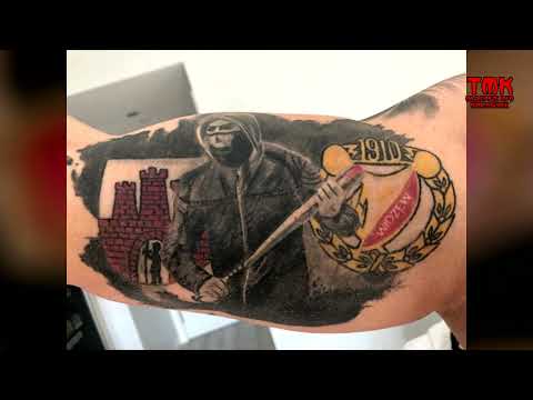 Kibicowskie Tatuaże - Widzew Łódź