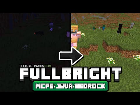 FullBright Texture Pack Download - MCPE/Java/Bedrock