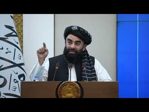 ‏د پرمختګ ویبسایټ، د افغانستان د رسنیو معلوماتي لارښود او د ارګ پاڼې د ۱۰۰ مې ګڼې د پرانېستې په مراسمو کې د اسلامی امارت ویاند محترم مولوي ذبیح الله مجاهد وینا