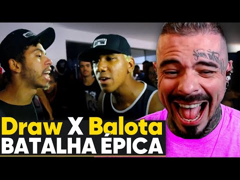 finalmente DRAW vs BALOTA | react BATALHAS DE RIMA ENGRAÇADAS