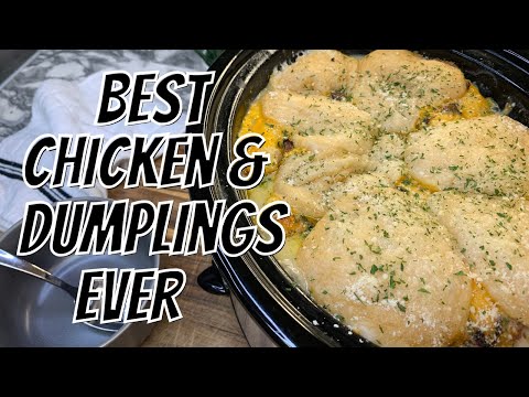 BEST Crockpot Chicken & Dumplings EVER