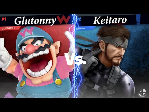 Glutonny (Wario) vs Keitaro (Snake) - Ultimate Wanted France Smash Tournament