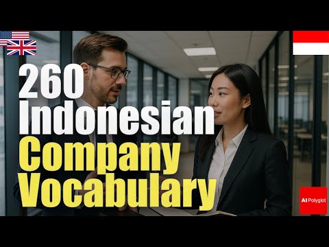 260 Indonesian Company Vocabulary | Passive listening | Must-Know | with hiragana