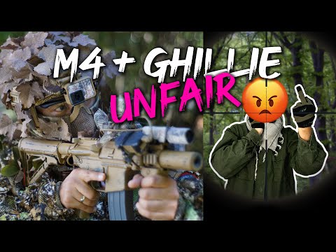 M4 und GHILLIE unfaire Kombination | Airsoft Gameplay Deutsch