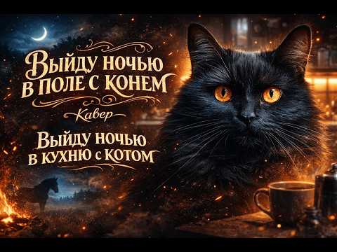 Обновленная Выйду ночью в кухню с котом, юмористическая переделка - Выйду ночью в поле с конем.