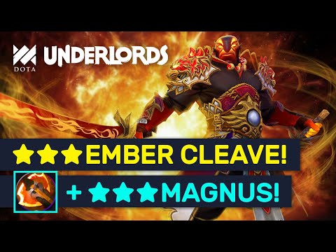 ★★★ BATTLE FURY Ember Spirit! Ultra Cleave With ★★★ Magnus! | Dota Underlords