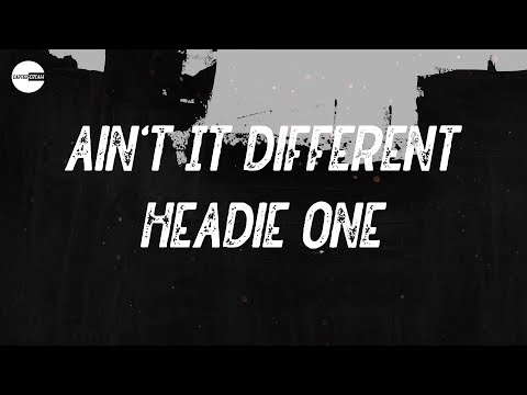 Headie One - Ain't It Different (feat. AJ Tracey & Stormzy) (Lyric video)