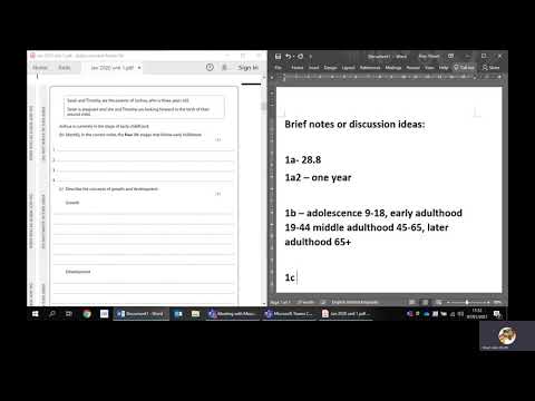 Unit 1: Human lifespan development - Exam paper walkthrough (H&SC BTEC Level 3) JAN’20 📝📑