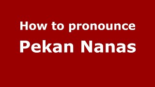 How to pronounce Pekan Nanas