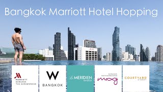 Eng Sub) Thailand🇹🇭Marriott hotel hopping in Bangkok Part 2. /Marriott Surawongs