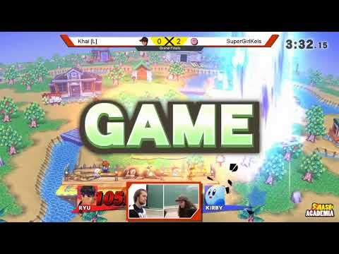 Smash Academia #113 [Wii U] - SuperGirlKels (Sonic / Kirby) vs Khal [L] (Ryu) - Grand Finals