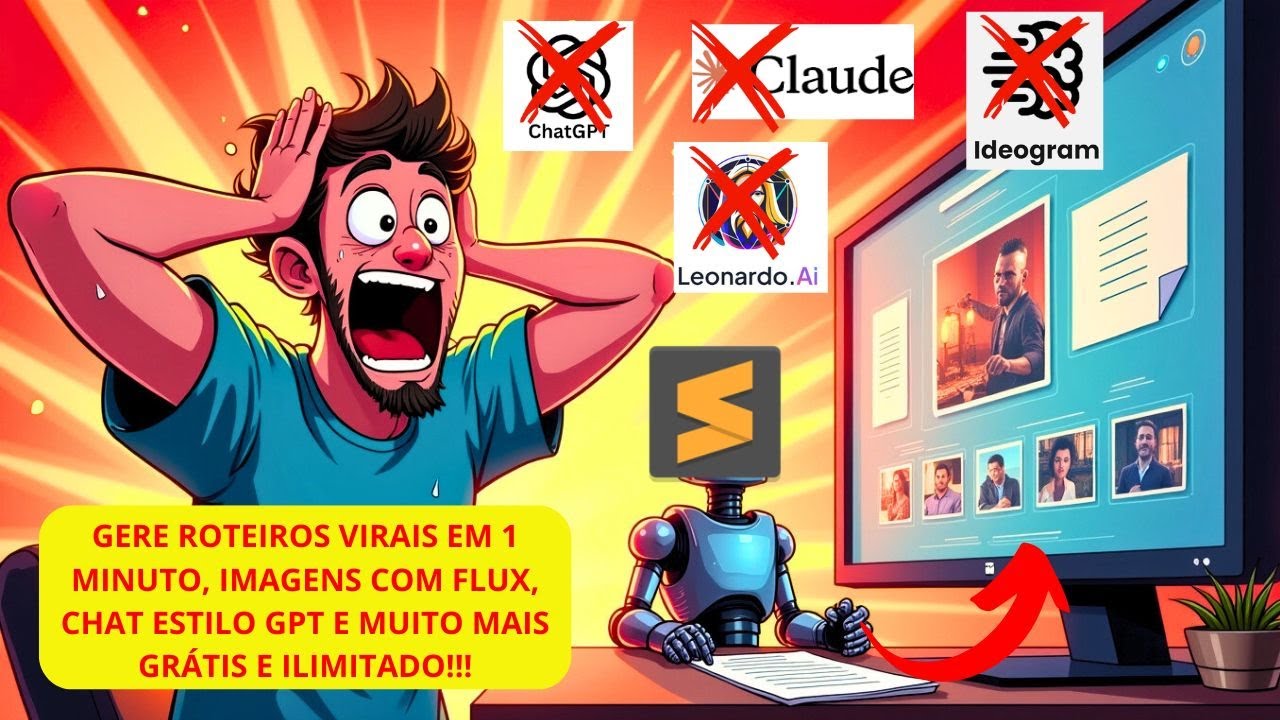 Vazou! IA que Cria Roteiros em 1 Minuto, Imagens Infinitas e Responde como Chatgpt GRÁTIS!!! ⚡