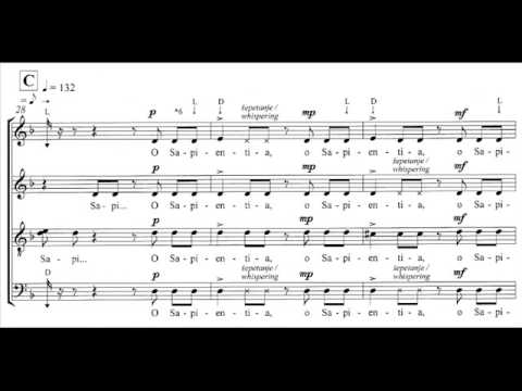 Vulc Tadeja: O SAPIENTIA for mixed choir (SSAATTBB) a cappella [2016]