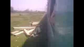 preview picture of video 'BY ZIYARAT EXPRESS AT RURA STATION INDIAN TRAIN IS PASSING STATIONS,'