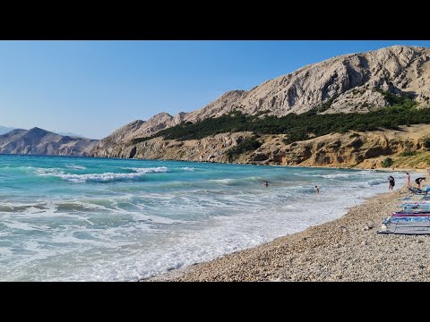 🇭🇷Walking on the Baška beach, Krk Island