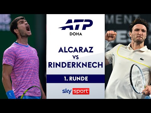 Alcaraz 🇪🇸 - Rinderknech 🇫🇷 - Round 1 | Qatar ExxonMobil Open | Highlights - Sky Sport Tennis