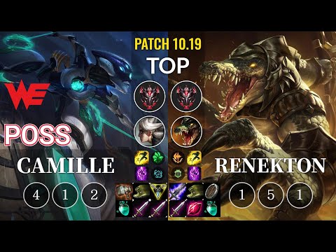 WE Poss Camille vs Renekton Top - KR Patch 10.19