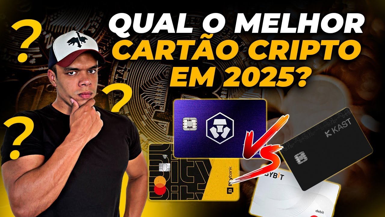MELHOR CARTÃO CRIPTO PARA COMPRAS em 2025! 💳 Cashback  + Airdrop | Crypto.com | Bybit | Kast