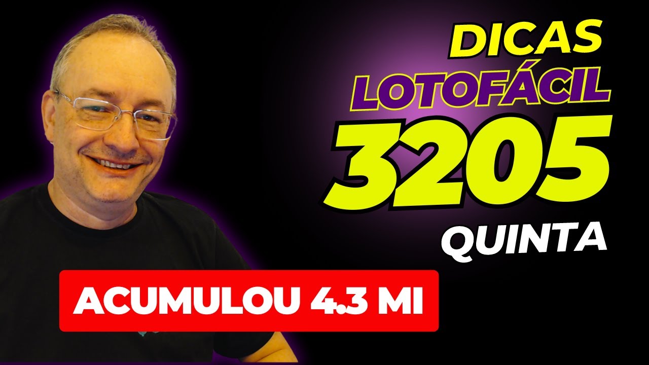 Dicas e Sugestões Lotofácil 3205