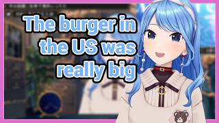 Suisei Went to the US and Tried Some Popular Burgers!!! Here Are Her Thoughts!