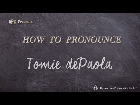How to Pronounce Tomie dePaola (Real Life Examples!)