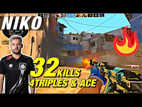 NiKo ACE & 4 TRIPLES mirage! 🥵 CSGO NiKo POV