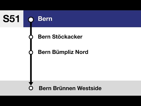 BLS Ansagen » S51 Bern — Bern Brünnen Westside (2022) | SLBahnen