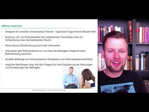 Unterschiedliche Arten von Interviews (Qualitative Forschung)