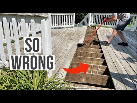 Remodeling This Old Deck! | HUGE Transformation