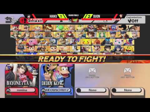 Over9K 2017 June: Haiku (Bayonetta) vs Duon (Diddy Kong) - Grand Finals - Smash Wii U
