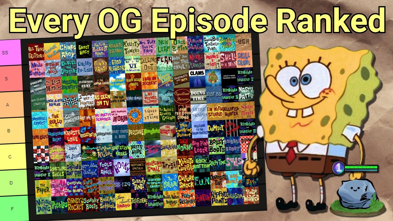 Ranking Every OG SpongeBob Episode from WORST to BEST (142 Episode Tier List)
