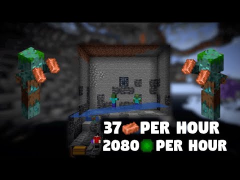 EASY Copper Farm Tutorial - Minecraft 1.17 (37 Coppers/Hour)