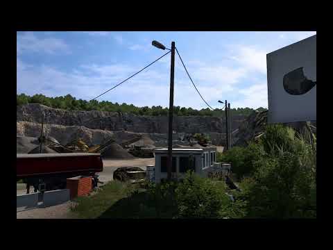 Euro Truck Simulator 2 West Balkans DLC Gameplay (Quarry near Gostiver)