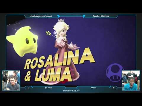Smash w/ BAE 6 - Lil Rick (Wii Fit Trainer/Rosalina & Luma) Vs. Vash (Rosalina & Luma)