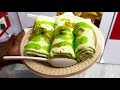 Kiwi Ice Cream Rolls Street Food