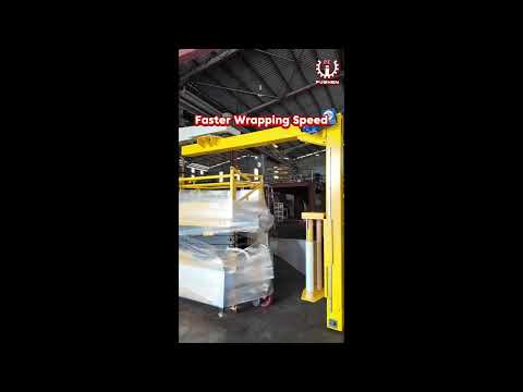 Heavy Loads? Keep Your Pallet Still with Fu Shen Rotary Arm Stretch Wrapper! 