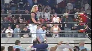 Fan Jumps in Ring, Gets Attacked by Ref - WCW Nitro (HQ)