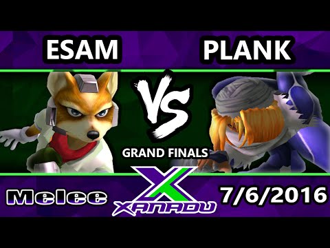 S@X 157 - Plank (Shiek) Vs. PG | Esam (Samus, Fox) SSBM Grand Finals - Smash Melee