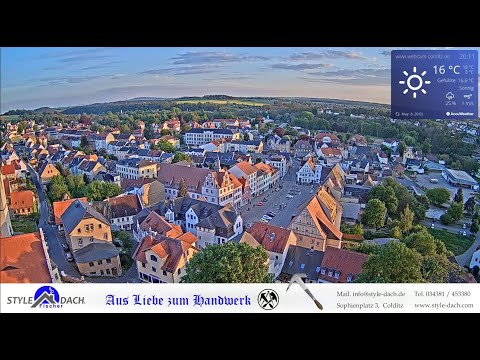 Webcam Stadt Colditz - Livecam auf dem Schloss Colditz - Wettercam Castle Colditz