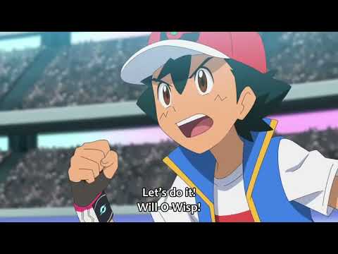 Ash's Gengar Fire move Weaken Steven's Aggron 😍   Pokemon journeys ep  118 Eng subs