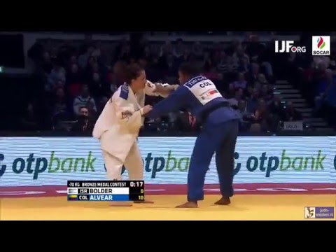 Judo 2016 Grand Prix Dusseldorf: Bolder (ISR) - Alvear (COL) [-70kg] bronze