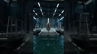 Waterfall Jump Secret Base Inside the Rock #shorts