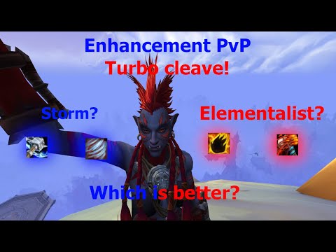 Storm or Elementalist? | Enhancement Shaman PvP | 3v3 Arenas! Turbo Cleave! WoW DF (10.1.5)