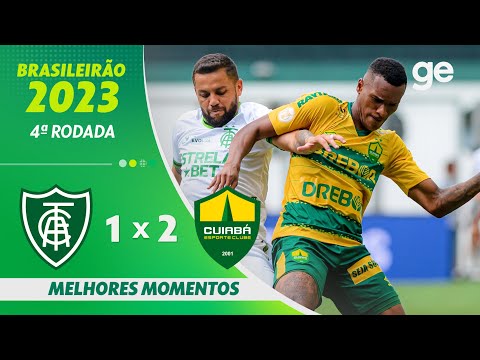 Gols e lances de América-MG x Cuiabá