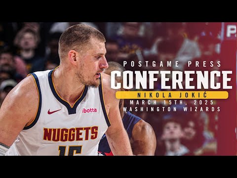 Nikola Jokić Full Postgame Press Conference vs. Wizards 🎙 | 3/15/25