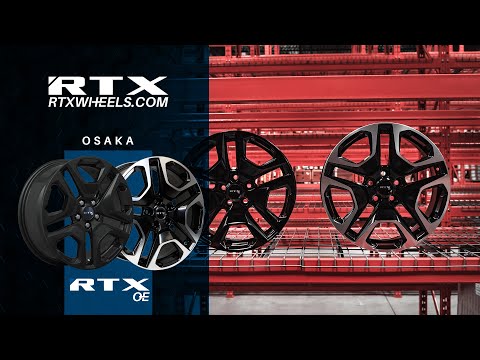 Osaka Satin Black & Satin Black Machined | RTX Wheels