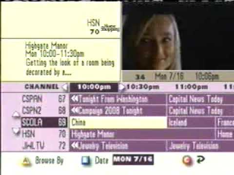 7 16 2007 Cox Digital Cable Program Guide Clip