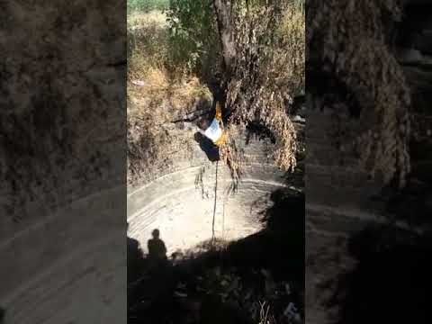 dog fallen in a well rescued successfully